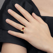 14k January CZ Birthstone Claddagh Ring, Size 5 - Birthstone Company
