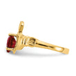 14k January CZ Birthstone Claddagh Ring, Size 5 - Birthstone Company
