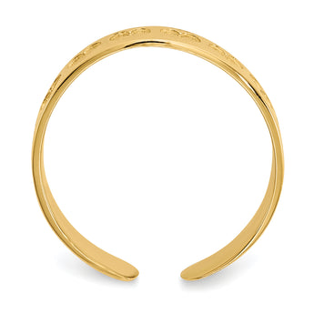 14k Heart Toe Ring