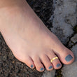 14K Adjustable Polished Band Toe Ring