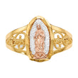 14k Two-tone WithWhite Rhodium Lady of Guadalupe Ring
