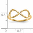 14k Gold Polished Infinity Ring