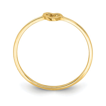 14K Polished Heart Ring
