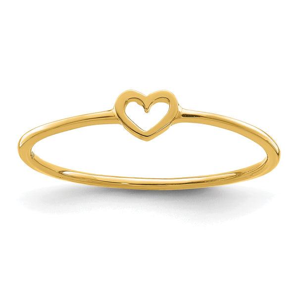 14K Polished Heart Ring