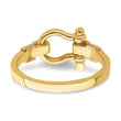 14K Shackle With Rope Edge Ring (Size 7)