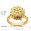 14K Lion's Paw Shell Ring
