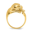 14k Polished Jungle Cat Ring