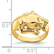 14k Polished Jungle Cat Ring