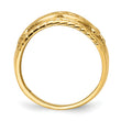14k Polished Cut-Out Heart Design Band