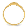 14k Polished Claddagh Ring (Size 9) - Birthstone Company