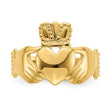 14k Polished Claddagh Ring (Size 9) - Birthstone Company