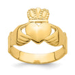 14k Polished Claddagh Ring (Size 9) - Birthstone Company