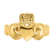 14k Polished Claddagh Ring (Size 9) - Birthstone Company