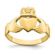 14k Polished Claddagh Ring (Size 9) - Birthstone Company
