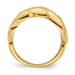 14k Polished Entwined Braided Ring