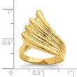 14K Polished Fish Tail Ring