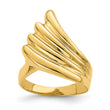 14K Polished Fish Tail Ring