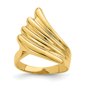 14K Polished Fish Tail Ring