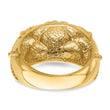 14k Quilted Rope Solid Dame Ring