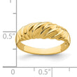 14k Polished Dome Ring
