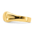 14K Polished   X   Dome Ring