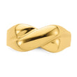 14K Polished   X   Dome Ring