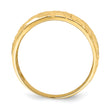 14k D/C Arrow Slash Dome Ring