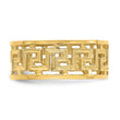 14K Polished Cut Out Greek Key Design Band, Size 7 - Birthstone Company