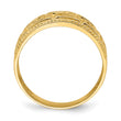 14k Greek Key Pattern Dome Ring, Size 7 - Birthstone Company