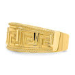 14k Greek Key Pattern Dome Ring, Size 7 - Birthstone Company