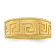 14k Greek Key Pattern Dome Ring, Size 7 - Birthstone Company