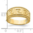 14k Greek Key Pattern Dome Ring, Size 7 - Birthstone Company