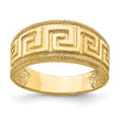 14k Greek Key Pattern Dome Ring, Size 7 - Birthstone Company