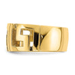 14k Cut-Out Greek Key Band