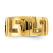 14k Cut-Out Greek Key Band