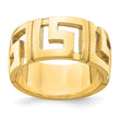 14k Cut-Out Greek Key Band