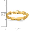 14k Polished Bamboo Band
