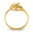 14k Polished Beehive Freeform Ring