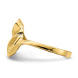 14k Polished Beehive Freeform Ring