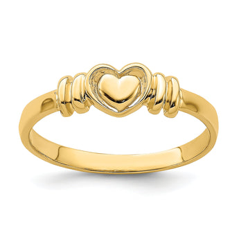 14k Polished Heart Ring