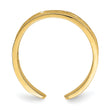 14k Adjustable Scroll Pattern Toe Ring