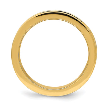 14k Two Tone Claddagh Band, Size 10 - Birthstone Company