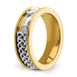 14k Two Tone Claddagh Band, Size 10 - Birthstone Company