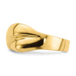 14K Polished   X   Dome Ring