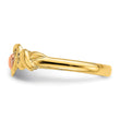14k Two-Tone Polished Hearts Ring