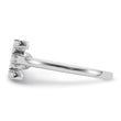 14k White Gold 1/5 carat Lab Grown Diamond VS/SI+ G+ Initial E Adjustable Ring - Birthstone Company