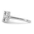 14k White Gold 1/5 carat Lab Grown Diamond VS/SI+ G+ Initial H Adjustable Ring - Birthstone Company