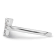 14k White Gold 1/8 carat Lab Grown Diamond VS/SI+ G+ Initial Y Adjustable Ring - Birthstone Company