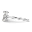 14k White Gold 1/5 carat Lab Grown Diamond VS/SI+ G+ Initial Z Adjustable Ring - Birthstone Company