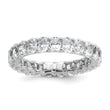 14k 3 carat Lab Grown Diamond VS/SI+ G+ Oval Complete Prong Set Size 4.5 Eternity Band